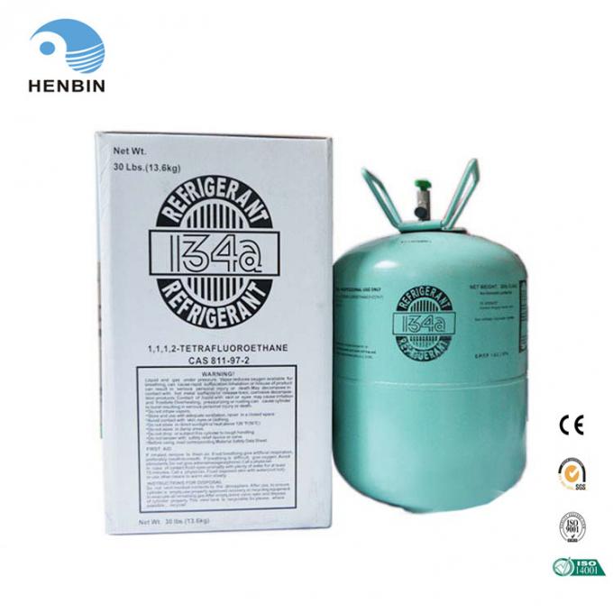 Factory Supply Disposable Cylinders 99.9% Purity 13.6 Kg R134A Refrigerant Gas